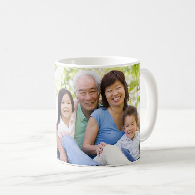 Lolo I love you Custom photo Name Script Coffee Mug (Front Right)