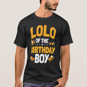 Lolo Of The Birthday Boy Construction Worker Bday T-Shirt