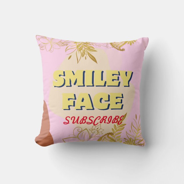 LOLsmileyface throw blanket Throw Pillow (Front)