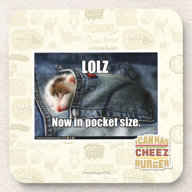 LOLZ Now in Pocket Size Coaster (Front)