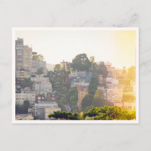 Lombard Street From North Beach San Francisco Postcard