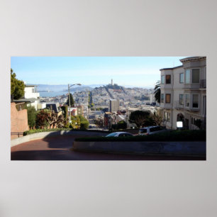 Lombard Street Panoramic Poster