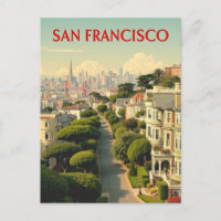 Lombard Street, San Francisco | Vintage Retro