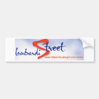 Lombardi Street Bumper Sticker