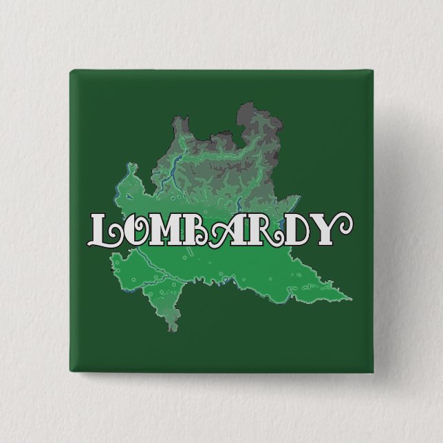 Lombardy 2 Inch Square Button (Front)