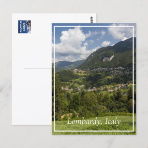Lombardy Mountains Landscape, Italy Postcard