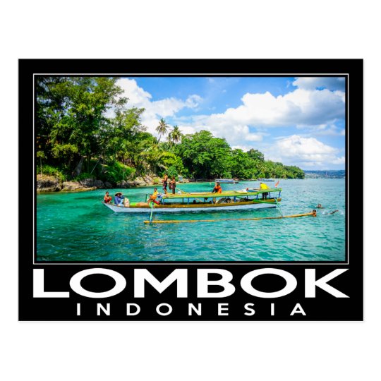 Lombok Indonesia Postcard