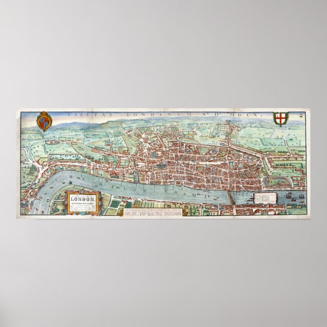 London1560 Map Poster (Front)