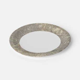 London 1843 paper plate