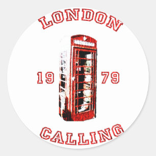 London 1979 classic round sticker
