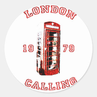 London 1979 classic round sticker