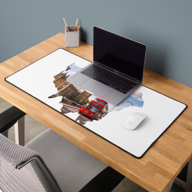 London 26.2 Marathoner Course Map Mouse Pad (Bureau 2)