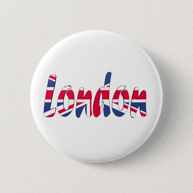 London 2 Inch Round Button (Front)