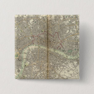 London 2 Inch Square Button