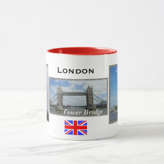 London 3-panel Red London Combo Mug