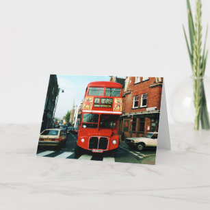 London # 73 Double-decker Bus Card