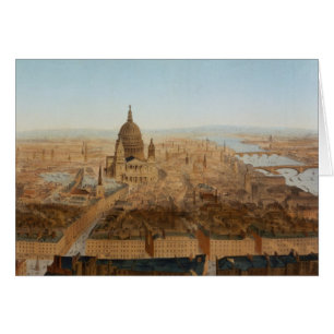London: a bird's eye view of St. Paul's and the Ri