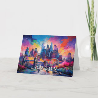 London Abstract Art  Card