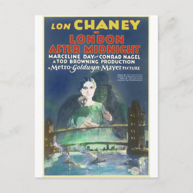 LONDON AFTER MIDNIGHT by Philip J. Riley Postcard (Front)