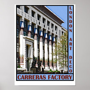London Art Deco - Carreras Factory Poster
