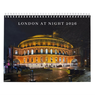 London at night 2026 Calendar
