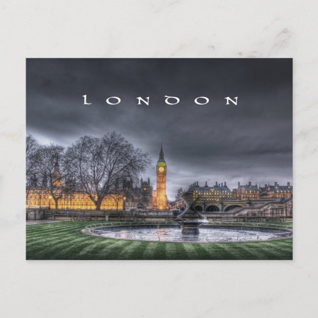 London - Big Ben and the Parliament Building Postcard (Front)