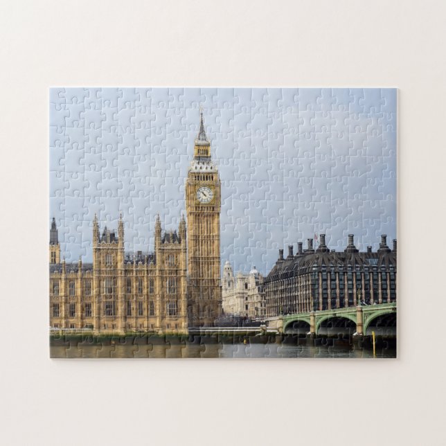 London & Big Ben Clock, Westminster /England Jigsaw Puzzle (Horizontal)