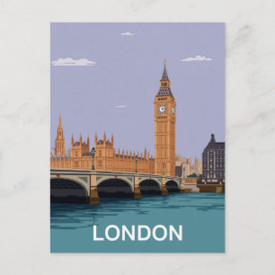 London Big Ben & Parliament Postcard