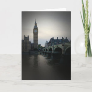 London - Big Ben - Thames - Greeting Card