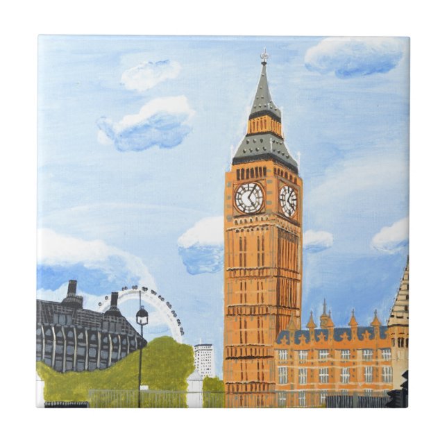London Big Ben Tile (Front)
