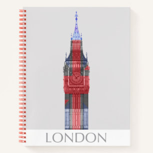 London Big Ben Union Jack Notebook