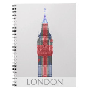London Big Ben Union Jack Notebook