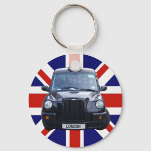 London Black Taxi Cab Keychain