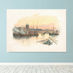 London Bridge (1895) Canvas Print
