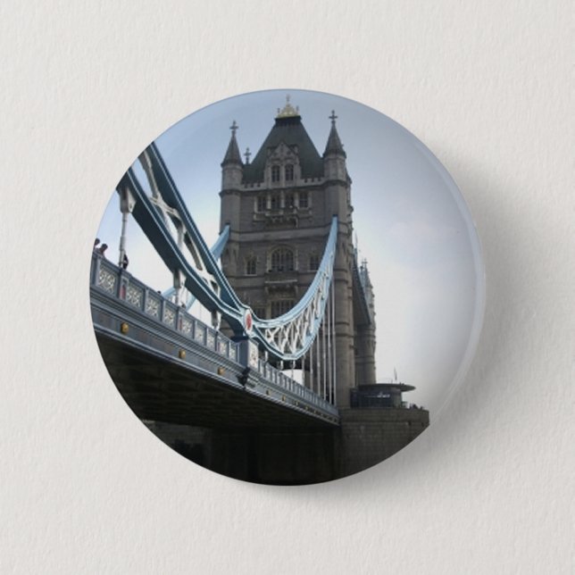 London Bridge 2 Inch Round Button (Front)