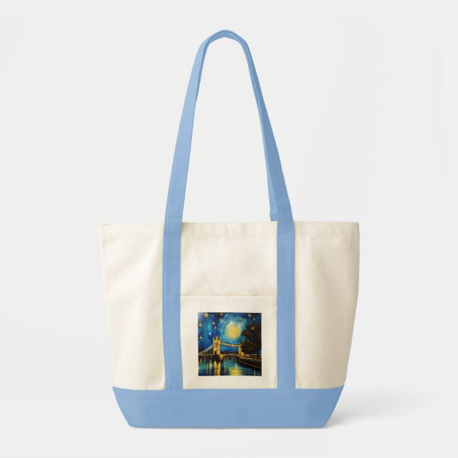 London Bridge Acrylic Art, Tote Bag (Front)