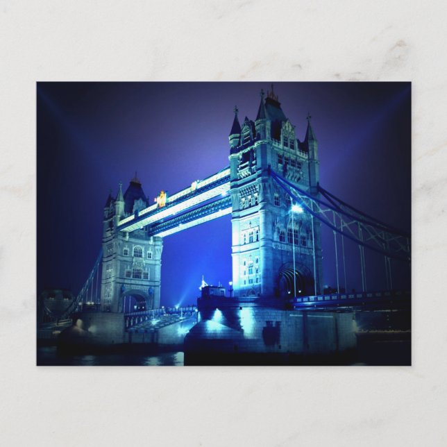 London Bridge at Night Postcard (Front)