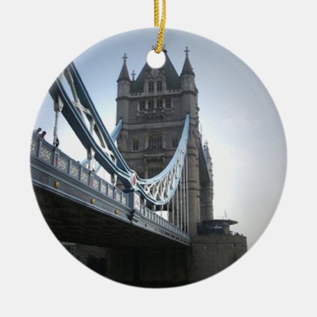 London Bridge Ceramic Ornament (Front)