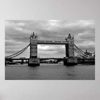 London Bridge in Black and White Poster