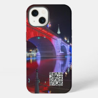 London Bridge in red white and blue