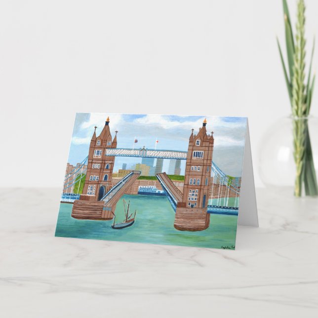 London Bridge Invitation folded card  (Front)