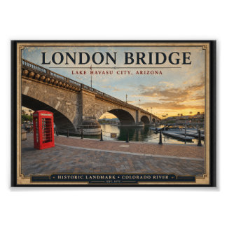 London Bridge Lake Havasu Arizona  Photo Print