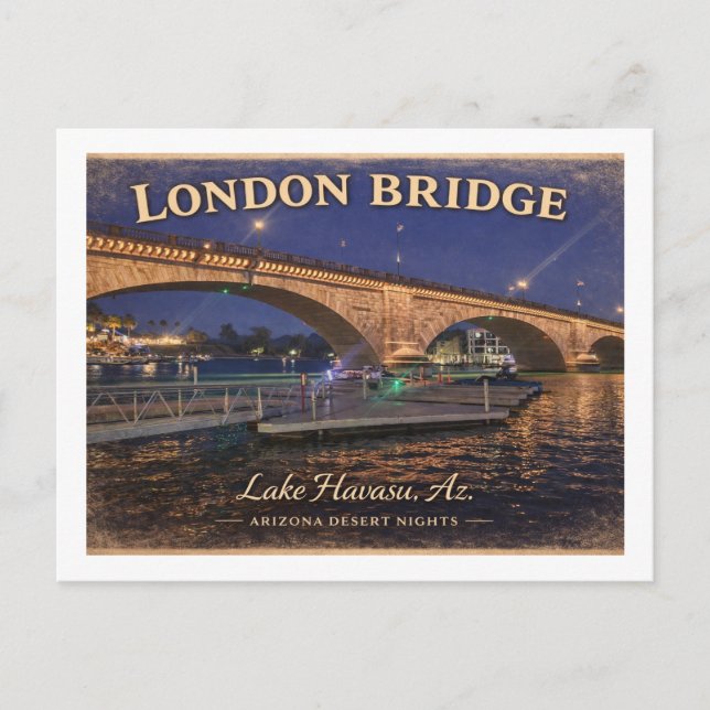 London Bridge Lake Havasu Arizona  Postcard (Front)
