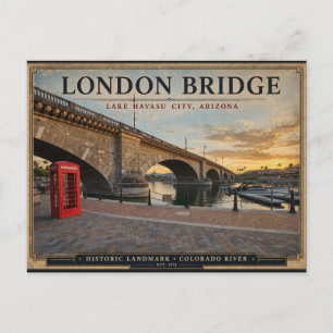 London Bridge Lake Havasu Arizona  Postcard