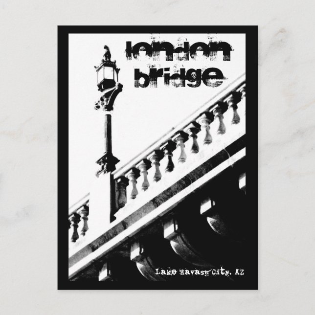 London Bridge, Lake Havasu City, AZ Postcard (Front)