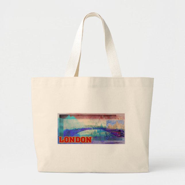 London Bridge Large Tote Bag (Front)