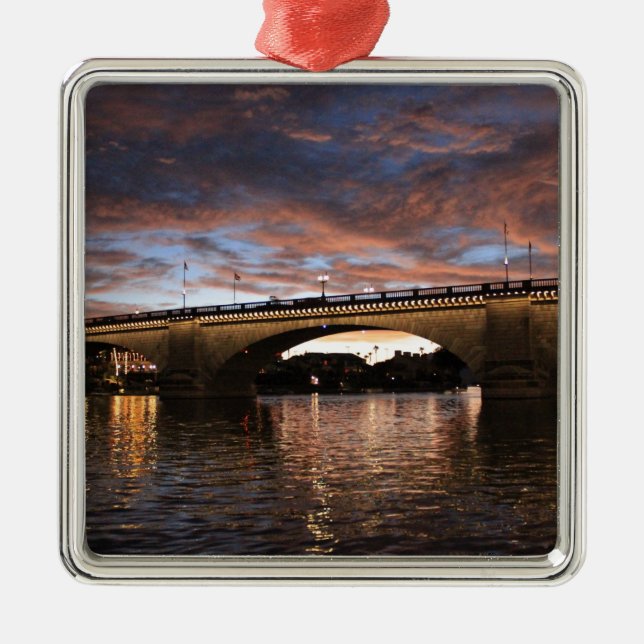 London Bridge Metal Ornament (Front)