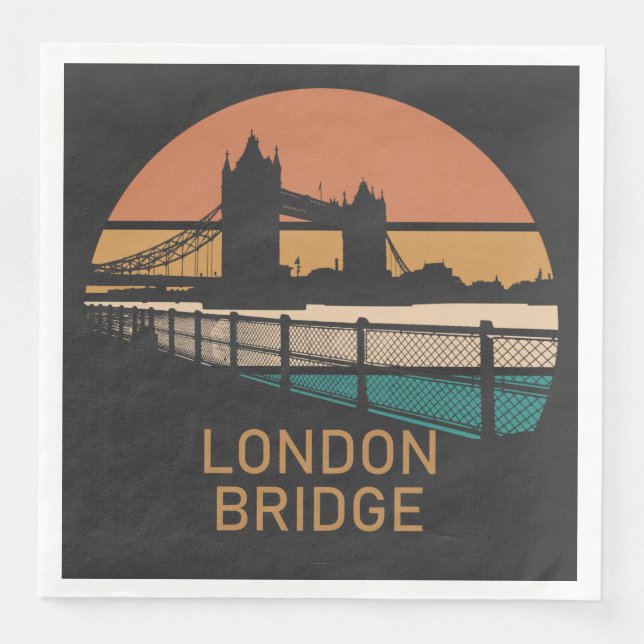 London Bridge Napkin (Front)