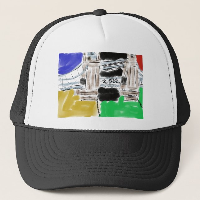 LONDON BRIDGE OLYMPICS TRUCKER HAT (Front)