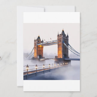 London bridge postcard